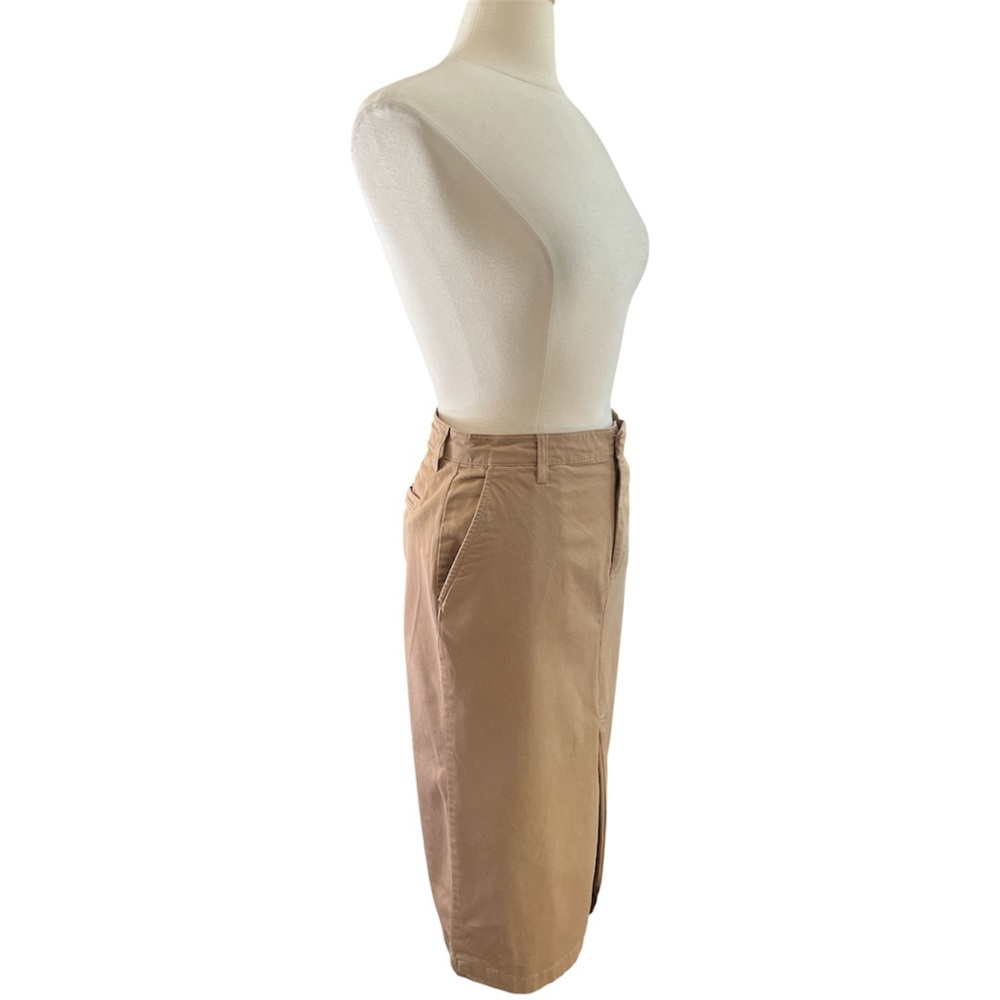 GAP Khaki Utility Pocket Pencil Cotton Midi Skirt Size 6 - Picture 4 of 10